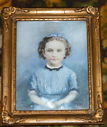 old painting in  frame of Young Girl