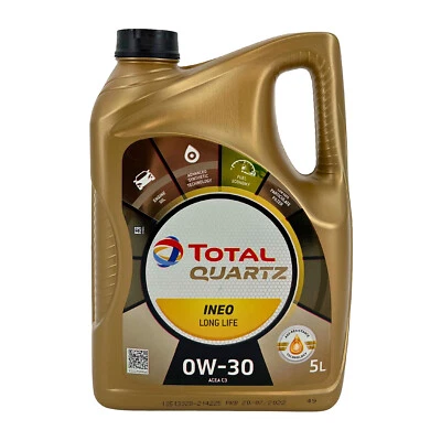 Total quartz Ineo Lunga Vita SAE 0W-30 Olio Motore BMW LL-04, VW 504 00, 5 Litro - Immagine 1 di 2