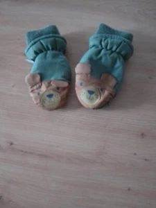 Handschuhe Größe 86/92 Jungen Bär grün C&A Baby Club guter Zustand - Bild 1 von 2