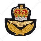 WW2 British RAF Reproduction Peak Cap Badge - Queens Crown
