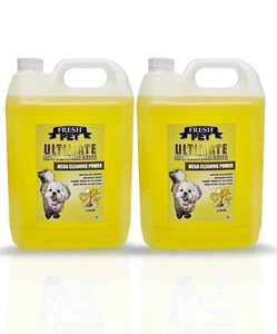Carpet Shampoo Deodoriser Lemon Scent 2 x 5L (10L) Fresh Pet® Ultimate - Picture 1 of 12
