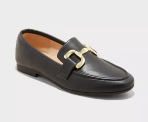 Women's Carolyn Loafers with Memory Foam Insole Black - A New Day - CHOOSE SIZE - Picture 1 of 4