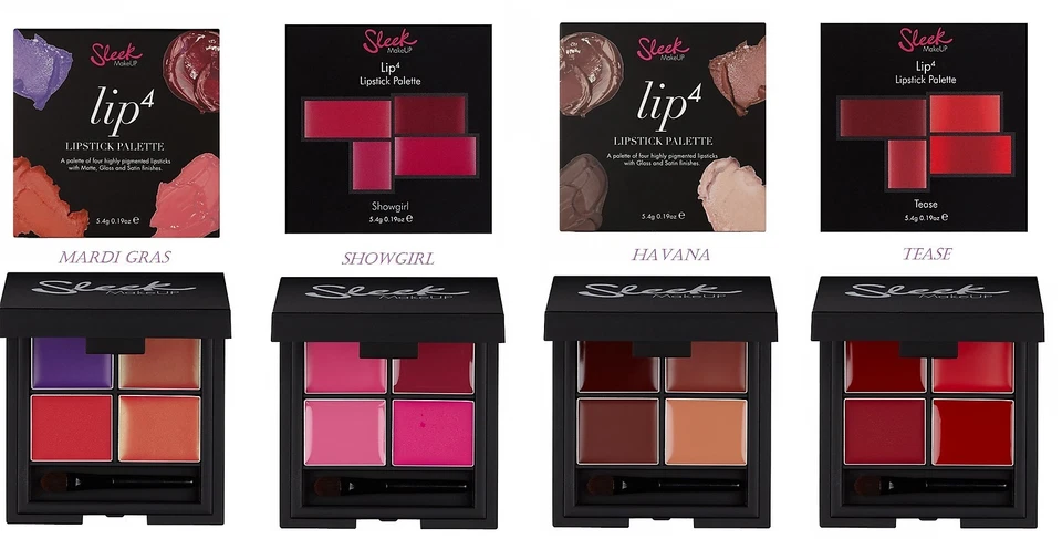 Sleek MakeUP Lip 4 Palette ~~ Choose Your Shade - Image 1 of 1