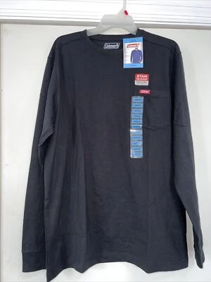 Camiseta Coleman Para Hombre Ropa de Trabajo Resistente Manga Larga Cuello Redondo Bolsillo en el Pecho Talla Grande Foto 1 de 4