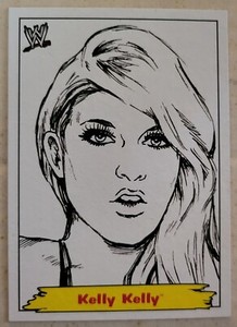 Kelly Kelly WWE Jerry Lawler Portraits #5 2012 Topps Card Barbie Blank 