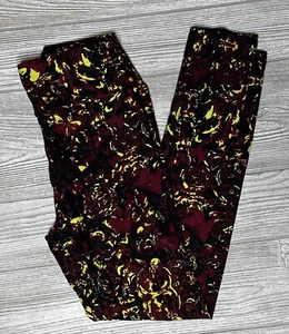 NUEVO Leggings Vintage Lularoe OS Flores Florales Multicolores Talla Única - Imagen 1 de 1