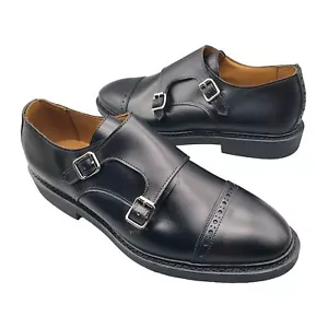 Allen Edmonds Men’s Charles Black Double Monkstrap Dress Cap Toe Sz 10.5 New - Picture 1 of 11