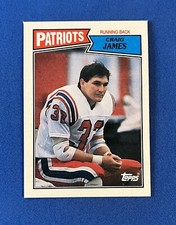1987 Topps Craig James #98 New England Patriots Football Card Sharp