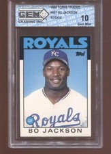 Bo Jackson RC 1986 Topps Traded #50T Rookie GEM MINT 10
