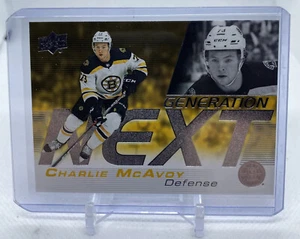 2019-20 Upper Deck Generation Next Charlie McAvoy #GN-11 Boston Bruins - Picture 1 of 2