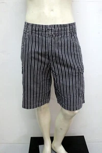 Armani Jeans Bermuda Uomo Taglia 48 Righe Cotone Lino Casual Estivi Originali - Imagen 1 de 14