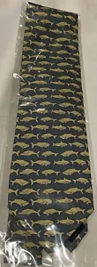 Tie Men's Silk Mystic Seaport-Whales 100% Silk NEW - Picture 1 of 2