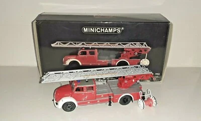 MAGIRUS S 6500 AERIAL LADDER 1955 439 140071 MINICHAMPS SCALA 1/43 - Immagine 1 di 2