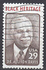Usa Briefmarke Gestempelt 29C Dr. Allison Davis Schriftsteller Forscher / 4327