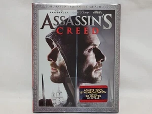 NEW (Read) Assassin's Creed Blu-Ray 3D + Blu-Ray SEALED Movie w/ Slipcover - Picture 1 of 14