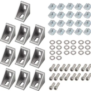 Soporte Esquina 90 Grad, Aluminio, Conectores 4040 - 10PCS Kit Modular - Imagen 1 de 12