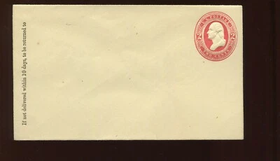 U244 Washington '2 Links' Variety Stamped Envelope Entire (Stock U244 A2) - Image 1 of 2