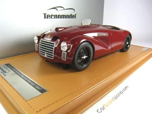 FERRARI 159S PRESS OFFICINE FERRARI 1947 1/18 TECNOMODEL (ROSSO) WITH VITRINE - Imagen 1 de 4