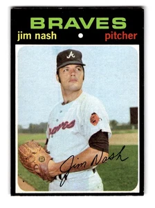 1971 Topps #306 Jim Nash Atlanta Braves - Bild 1 von 2