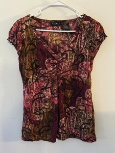 Top Babydoll Y2K Axcess Manga Corta Hada Cachichemira Oscura Talla Grande - Imagen 1 de 5