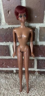 Vintage Mattel Black African American Barbie 1966 Twist Red Hair - Image 1 of 4