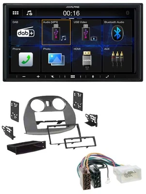 Alpine Bluetooth 2DIN MP3 DAB USB Autoradio für Mitsubishi Eclipse 4G 05-12 - Bild 1 von 4
