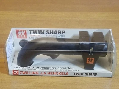 Vintage  ZWILLING J.A. HENCKELS Pull Through Twin Sharp Knife Sharpener New Box  - Image 1 of 4