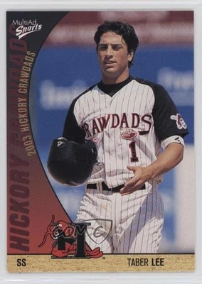 2003 MultiAd Sports Hickory Crawdads Update Taber Lee #25 - Image 1 of 2