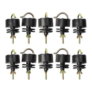 10x Electric Fence Insulators Versatile Lightweight Convenient Screw in - Picture 1 of 4