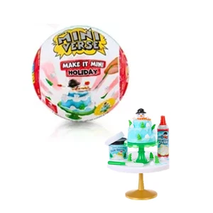 MGA's Miniverse Make It Mini Holiday Grinch Collectible Blind Ball, Snowman Cake - Picture 1 of 4