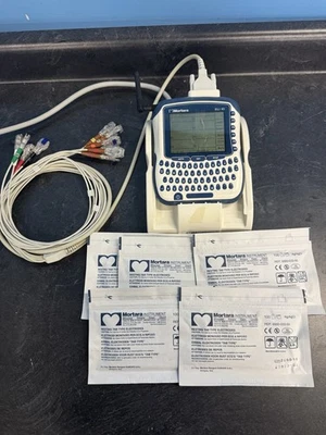 Sistema de ECG portátil electrocardiógrafo Mortara Instrument Eli serie 10 con cables Foto 1 de 4