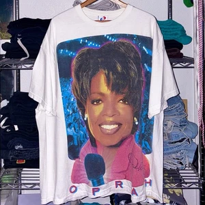 2023 Backstock Co - Oprah Winfrey Big Print Double Sided 90s Style Band Tee XXXL - Bild 1 von 3