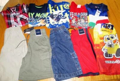 NWT Boys Size 7 Clothing Lot 10 Pieces Sonoma Chaps Tommy Hilfiger Casual - Image 1 of 4
