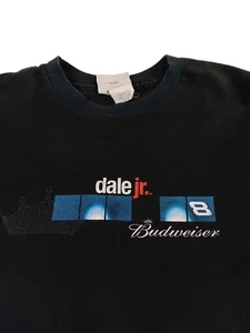 Vintage Dale Earnhardt Jr Budweiser Bud #8 Sleeve Nascar T Shirt Men’s Size L - Picture 1 of 10