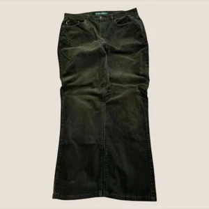 Ralph Lauren cords corduroy pants Women's Green Wide Leg Trousers 32x30 - Picture 1 of 4