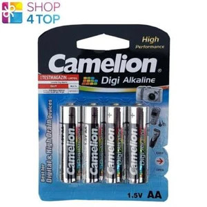 4 CAMELION AA BATTERIE DIGI ALKALINE LR06 MN1500 AM3 E91 1.5V 4BL EXP 2033 NUOVO - Foto 1 di 1