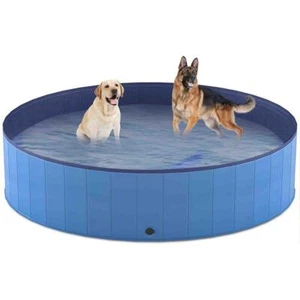 Unbranded Kiddie Pool 71" Foldable Anti-Skid Bottom Above Ground PVC in Blue - Picture 1 of 5