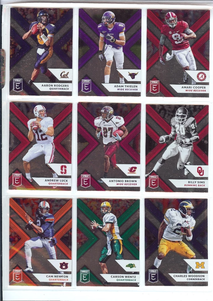 2018 PANINI ELITE DRAFT PICKS BASE U PICK FINISH YOUR SET RODGERS WENTZ WATSON - Image 1 of 1