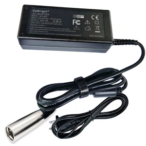 XLR 24V AC Adapter For Sunrise Q700 Q500 Q400 Q300 M Sedeo Pro Power Wheelchair - Picture 1 of 5