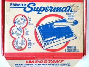 VTG-Premier Supermatic Cigarette Maker Rolling Machine-ORIG. BOX AND PAPERWORK - Picture 1 of 11
