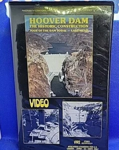Hoover Dam  Lake Mead The Historic Construction VHS ~Tour Of The Dam Today RARE - Imagen 1 de 3