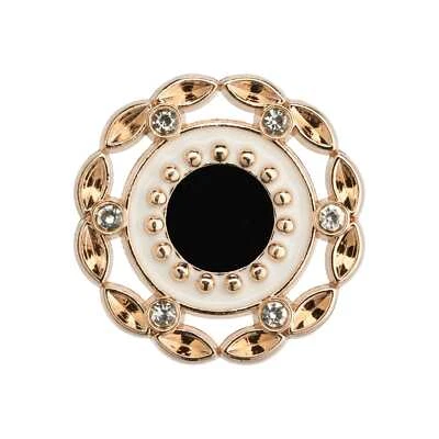 5pcs Elegant Metal Button with Rhinestones for Sewing, Clothing, Crafts, and DIY - Image 1 of 3