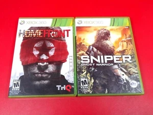 Xbox 360 Homefront & Sniper Ghost Warrior Video Game bundle TESTED!! - Picture 1 of 5