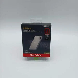 New SanDisk Portable Extreme Portable SSD 2TB USB 3.2 SSD SDSSDE51-2T00-AW25 - Photo 1/4