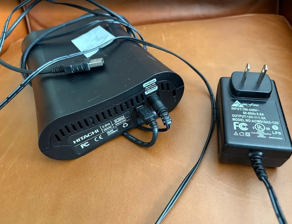 Hitachi Expansion 2TB External Hard Drive, USB 3.0 Desktop Storage, Model XL2000 - Image 1 of 3