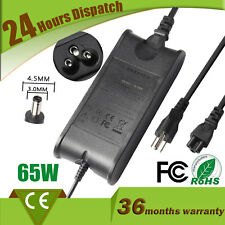 For Dell Inspiron 15 3000 5000 7000 Series 65w Laptop Power Supply Charger +Cord