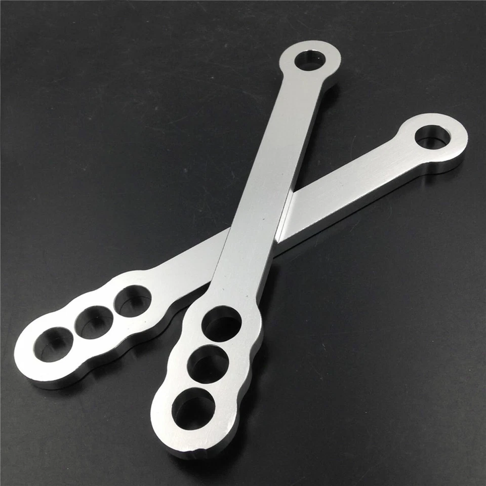 For 1999-2012 2010 2011 Suzuki Hayabusa GSX1300R Motorcycle Lowering Link Silver - Image 1 of 4