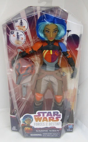 Star Wars, Forces of Destiny, Sabine Wren Doll. NIP Cover
