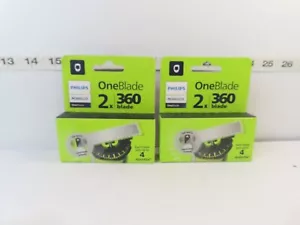 (LOT OF 2) PHILIPS ONEBLADE 360 REPLACEMENT BLADE X2 - QP420/80 (TOTAL 4 COUNT) - Picture 1 of 13