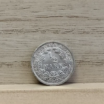 1915 f 1/2 Mark Silver Coin - Image 1 of 4